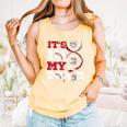 ITS In My DNA Baseball Sport Player Saying Baseball Fan Comfort Colors Tank Top Grey