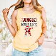 Jingle Ballers Plaid Santa Dabbing Baseball Christmas Comfort Colors Tank Top Grey Jingle Ballers Plaid Santa Dabbing Baseball Christmas Comfort Colors Tank Top Grey