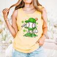 Kids Boys Happy St Patricks Day Kids Baseball Ice Cream Drip Comfort Colors Tank Top Grey