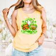 Kids St Patricks Day Shamrock Basketball Baseball Football Comfort Colors Tank Top Grey