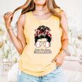 Kinda Busy Raising Ballers Messy Bun Funny Baseball Mom Comfort Colors Tank Top Grey