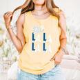 LA Baseball Fan Christmas FA La La Holiday Blue Theme Comfort Colors Tank Top Grey LA Baseball Fan Christmas FA La La Holiday Blue Theme Comfort Colors Tank Top Grey