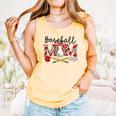 Leopard Baseball Mom Game Day Vibes Mother's Day Comfort Colors Tank Top Grey Leopard Baseball Mom Game Day Vibes Mother's Day Comfort Colors Tank Top Grey