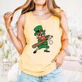 Leprechaun Baseball St Patricks Day Saint Pattys Men Boys Comfort Colors Tank Top Grey