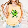 Lucky Shamrock Playing Baseball St Patrick's Kids Boys Comfort Colors Tank Top Grey Lucky Shamrock Playing Baseball St Patrick's Kids Boys Comfort Colors Tank Top Grey