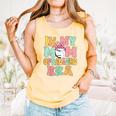 In My Mom Of Ballers Era Groovy Volleyball Baseball Mom Cute Comfort Colors Tank Top Grey
