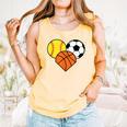 Mom Sports Heart Soccer Basketball Baseball Softball Comfort Colors Tank Top Grey Mom Sports Heart Soccer Basketball Baseball Softball Comfort Colors Tank Top Grey