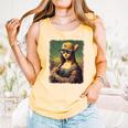 Mona Lisa Baseball Trending Aesthetic Streetwear Comfort Colors Tank Top Grey