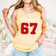 Number 67 Numbered Six Seven Baseball Jersey Style Team 67 Comfort Colors Tank Top Grey Number 67 Numbered Six Seven Baseball Jersey Style Team 67 Comfort Colors Tank Top Grey