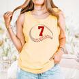 Number 7 Years Baseball 7TH Birthday Comfort Colors Tank Top Grey Number 7 Years Baseball 7TH Birthday Comfort Colors Tank Top Grey