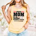 Proud Mom Of An Awesome Baseball Player Baseball Mom Comfort Colors Tank Top Grey