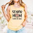 Proud Senior Baseball Mom Senior 2024 Class Leopard Game Day Comfort Colors Tank Top Grey