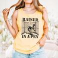 Raised In a Pen Baseball Pitcher Saying Bullpen Comfort Colors Tank Top Grey Raised In a Pen Baseball Pitcher Saying Bullpen Comfort Colors Tank Top Grey