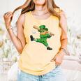 Retro Leprechaun Baseball St Patricks Day Sport Men Boy Kids Comfort Colors Tank Top Grey