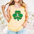 Retro Shamrock Baseball St Patricks Day Men Women Boys Girls Comfort Colors Tank Top Grey