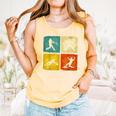 Retro Style Baseball Lover Playing Men Women Kids Baseball Comfort Colors Tank Top Grey