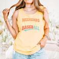 Weekends Coffee Baseball Retro Vibes Comfort Colors Tank Top Grey Weekends Coffee Baseball Retro Vibes Comfort Colors Tank Top Grey