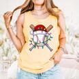 Santa Sports Christmas Baseball Player Comfort Colors Tank Top Grey Santa Sports Christmas Baseball Player Comfort Colors Tank Top Grey