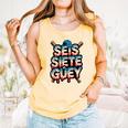 SEIS Siete Guey Baseball Drip Mexico Spanish 67 Slang Boys Comfort Colors Tank Top Grey SEIS Siete Guey Baseball Drip Mexico Spanish 67 Slang Boys Comfort Colors Tank Top Grey
