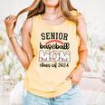 Senior Baseball Mom Class Of 2024 High School College Sports Comfort Colors Tank Top Grey