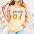 Six Seven Baseball Drip Comfort Colors Tank Top Grey Six Seven Baseball Drip Comfort Colors Tank Top Grey