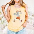 Skeleton Batting Baseball Halloween Comfort Colors Tank Top Grey