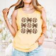 Soccer Bow Game Day Baseball Coquette Bow Women Girls Comfort Colors Tank Top Grey Soccer Bow Game Day Baseball Coquette Bow Women Girls Comfort Colors Tank Top Grey