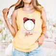 Softball Baseball Mom Floral Tee Mother's Day Premium Comfort Colors Tank Top Grey