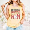 Somebody's Loudmouth Baseball Mom Baseball Comfort Colors Tank Top Grey
