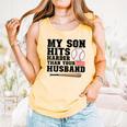 My Son Hits Harder Than Your Husband Baseball Mom Comfort Colors Tank Top Grey My Son Hits Harder Than Your Husband Baseball Mom Comfort Colors Tank Top Grey