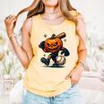 Spooky Halloween Scary Pumpkin Baseball Player Witchy Vibes Comfort Colors Tank Top Grey Spooky Halloween Scary Pumpkin Baseball Player Witchy Vibes Comfort Colors Tank Top Grey