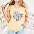 Spring 2024 Season Cute Baseball Mom All Day Everyday Comfort Colors Tank Top Grey