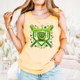 St Patricks Day Baseball Ice Cream Shamrock Baseball Player Comfort Colors Tank Top Grey St Patricks Day Baseball Ice Cream Shamrock Baseball Player Comfort Colors Tank Top Grey