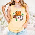 St Patricks Day Shamrock Basketball Baseball Men Boys Kids Comfort Colors Tank Top Grey