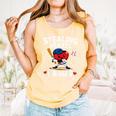 Stealing Hearts & Bases Valentine’s Day Baseball Love Comfort Colors Tank Top Grey