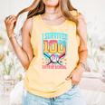 I Survived 100 Days Of School Baseball Drip Students Teacher Comfort Colors Tank Top Grey