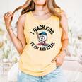 I Teach Kids To Hit And Steal Baseball Softball Coach Comfort Colors Tank Top Grey
