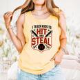 I Teach Kids To Hit And Steal Baseball Softball Coach Premium Tri-Blend Comfort Colors Tank Top Grey I Teach Kids To Hit And Steal Baseball Softball Coach Premium Tri-Blend Comfort Colors Tank Top Grey