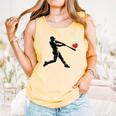 Valentines Day Baseball Batter Silhouette Heart Men Boys Kid Comfort Colors Tank Top Grey Valentines Day Baseball Batter Silhouette Heart Men Boys Kid Comfort Colors Tank Top Grey