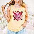 Valentines Day Baseball Boys Ice Cream Drip Heart Youth Kids Comfort Colors Tank Top Grey