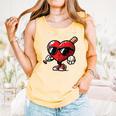 Valentines Day Baseball Heart Bat Sunglasses Men Boys Kids Comfort Colors Tank Top Grey Valentines Day Baseball Heart Bat Sunglasses Men Boys Kids Comfort Colors Tank Top Grey