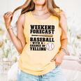 Weekend Forecast Baseball Baseball Mom Comfort Colors Tank Top Grey