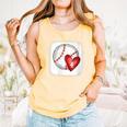 Womens Bleached Custom Baseball Mom Number 4 Heart For Mom Comfort Colors Tank Top Grey Womens Bleached Custom Baseball Mom Number 4 Heart For Mom Comfort Colors Tank Top Grey