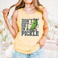 Youth Baseball Catcher Humor Don’t Get In A Pickle Comfort Colors Tank Top Grey
