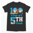 100 Days Of 5th Grade Baseball 100th Day Of School Boys Kids Unisex T-Shirt 100 Days Of 5th Grade Baseball 100th Day Of School Boys Kids Unisex T-Shirt