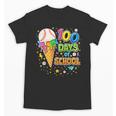 100 Days Of School Baseball Ice Cream Drip Boys Kids Player Unisex T-Shirt
