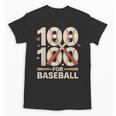 100 Days Of School Baseball Love Valentine’s Day Men Women Unisex T-Shirt