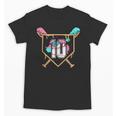 10th Birthday Baseball Bat Ice-Cream Drip 10yrs Old Boys Unisex T-Shirt