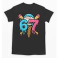 67 Baseball Ice Cream Drip Player Unisex T-Shirt