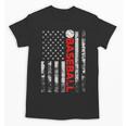 American Flag Baseball Team Baseball Player Baseball Unisex T-Shirt